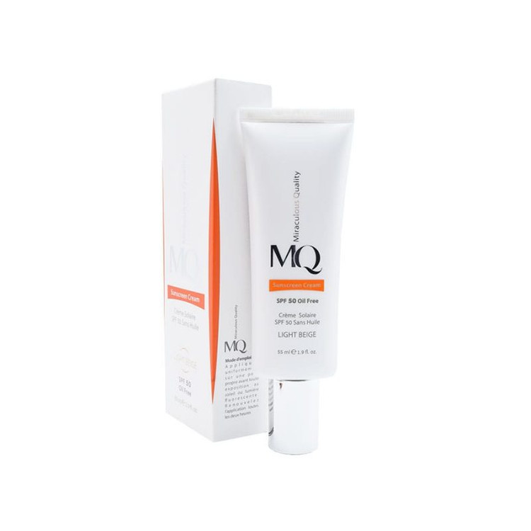 کرم ضد آفتاب رنگی ام کیو SPF50 مناسب پوست های چرب