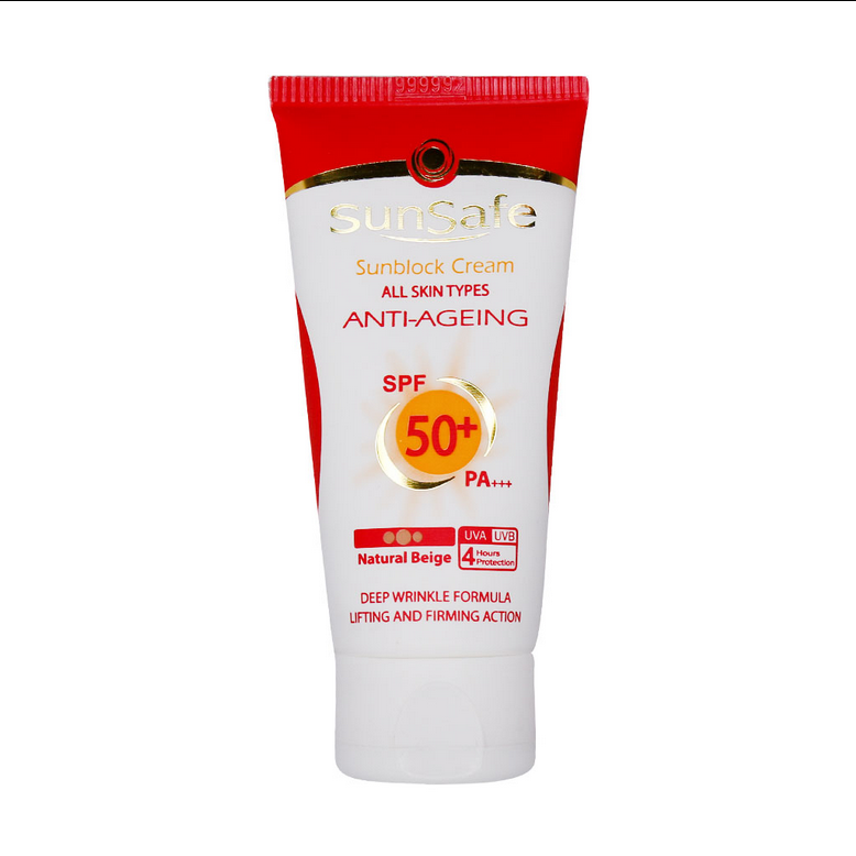 کرم ضد آفتاب و ضد چروک سان سیف SPF50 حجم ۵۰ میلی لیتر