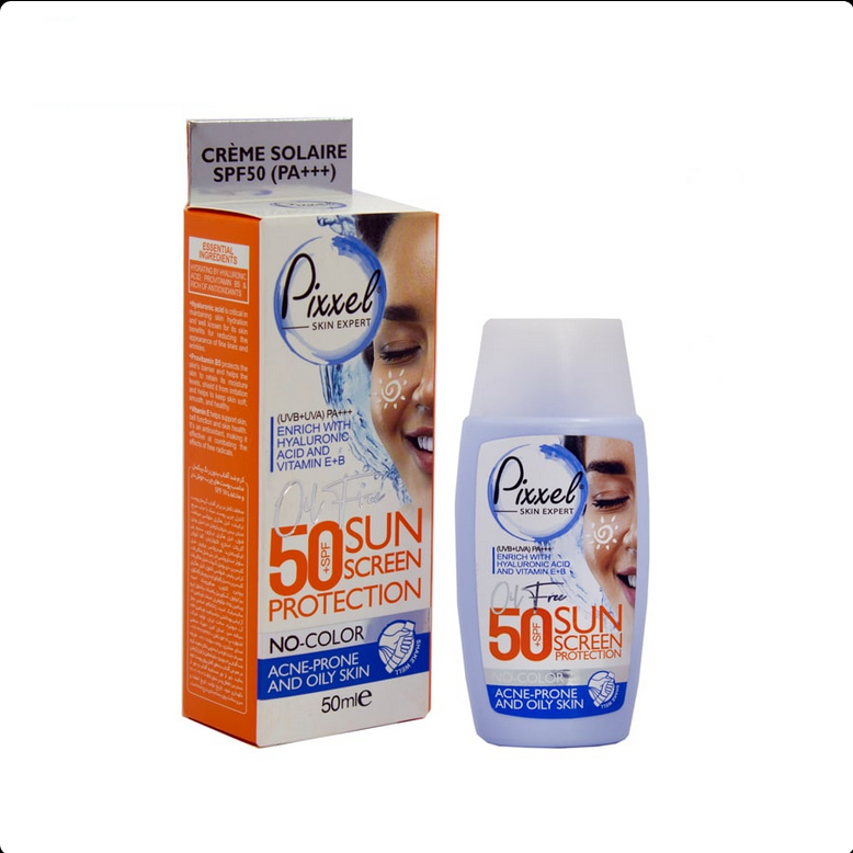 کرم ضد آفتاب پیکسل SPF50 پوست چرب(بی رنگ)