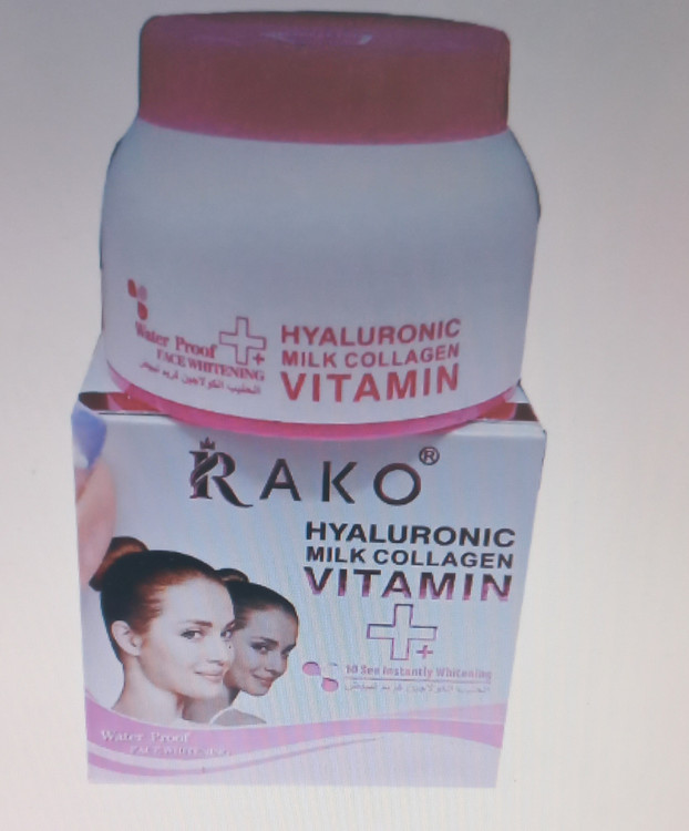 کرم سفید کننده هیالورونیک و کلاژن برند RAKO