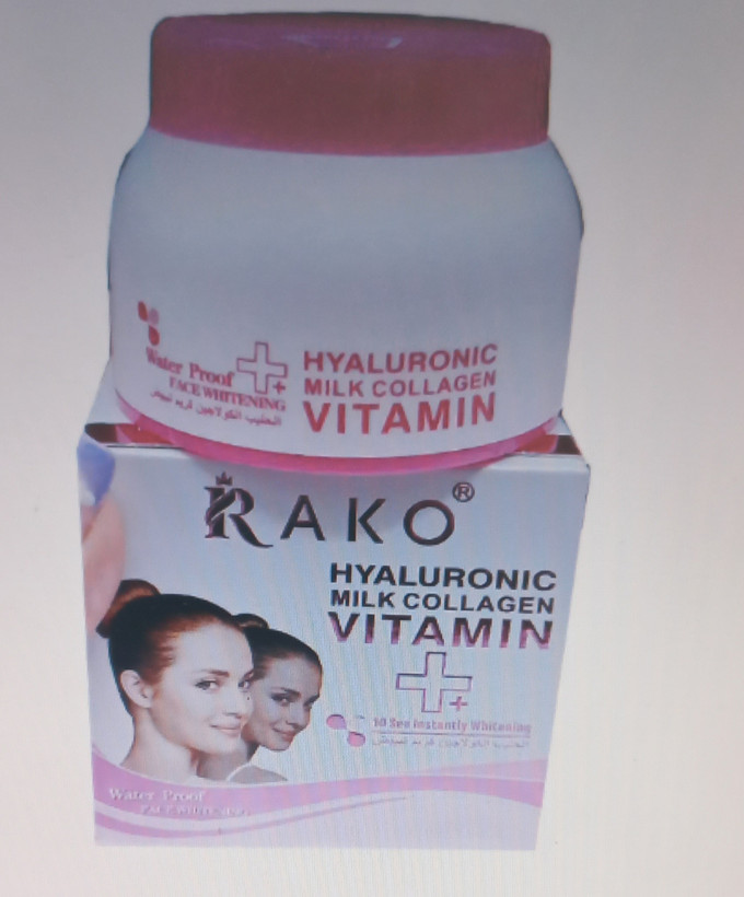 کرم سفید کننده هیالورونیک و کلاژن برند RAKO