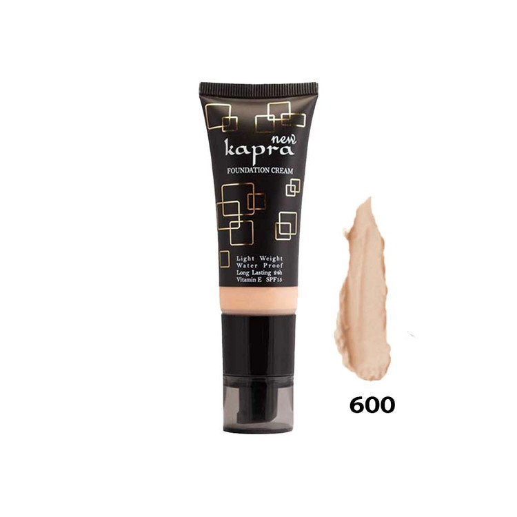 کرم پودر تیوپی کاپرا شماره 600 رنگ بژ عسلی