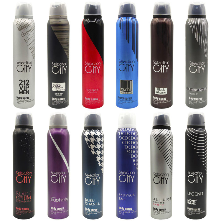 اسپری بدن سلکشن سیتی Selection City حجم 200میل